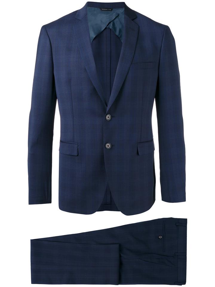 Tonello Two Piece Suit, Men's, Size: 48, Blue, Wool/spandex/elastane/cupro