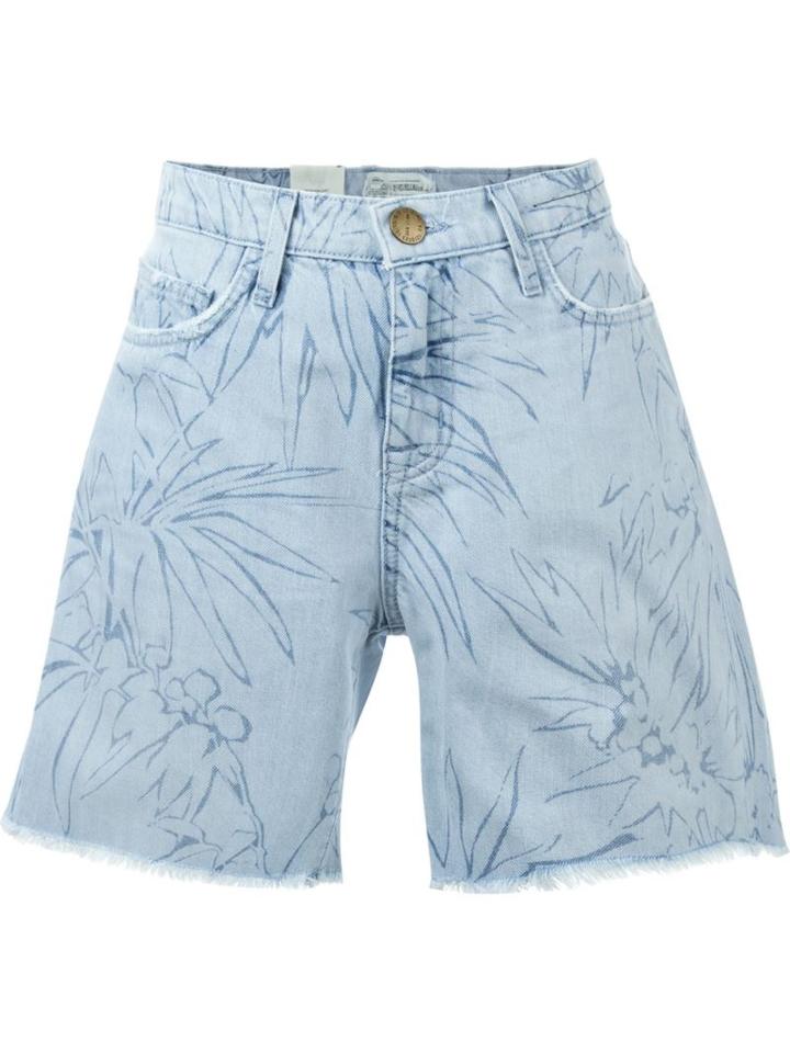 Current/elliott 'the Slouchy Cut Off' Denim Shorts, Women's, Size: 27, Blue, Cotton/lyocell