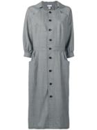 Comme Des Garçons Comme Des Garçons Checked Shirt Dress - Grey