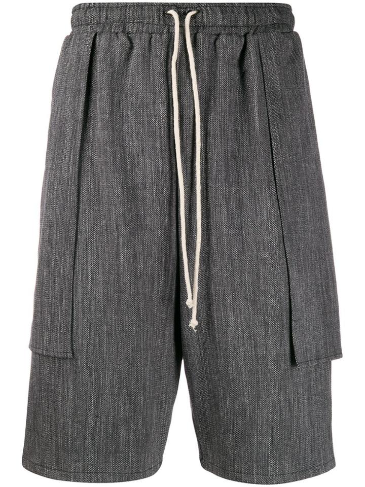 Alchemy Dropped Crotch Shorts - Grey