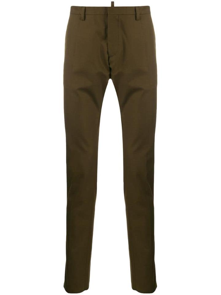 Dsquared2 Slim Fit Colour Block Trousers - Green