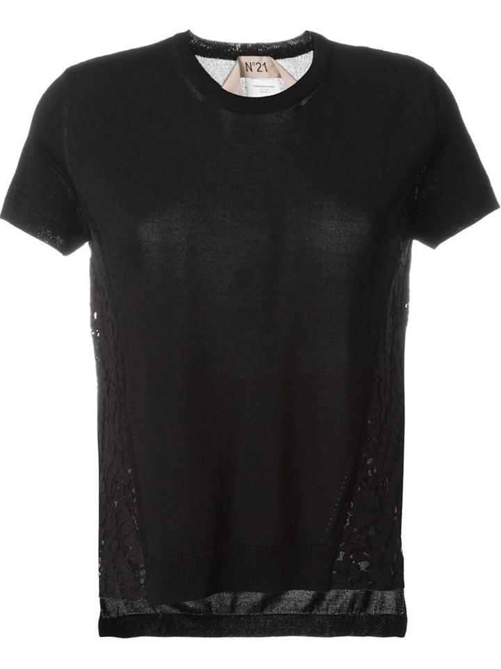 No21 Lace Panel Sweater