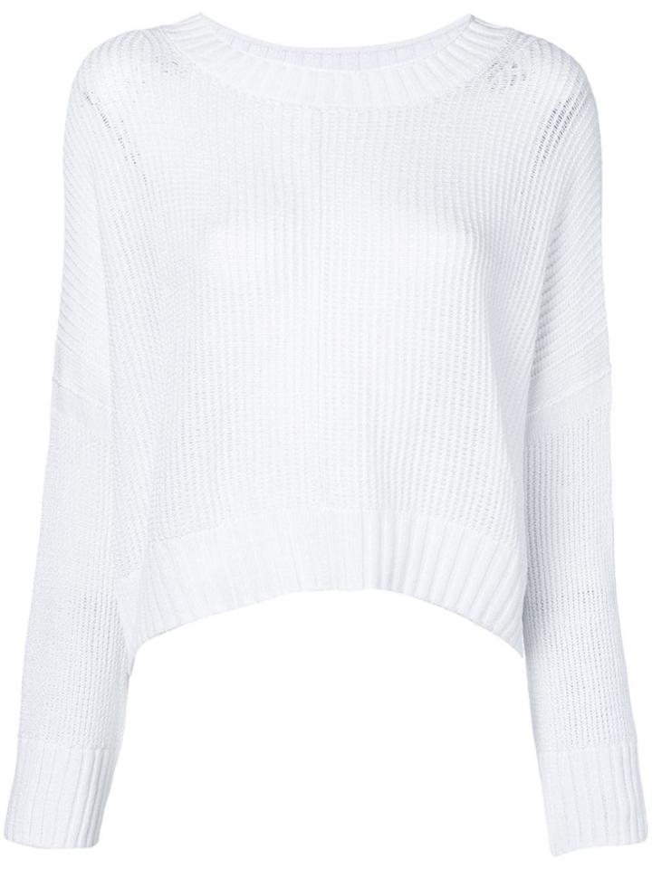 Vince Open Knit Jumper - White