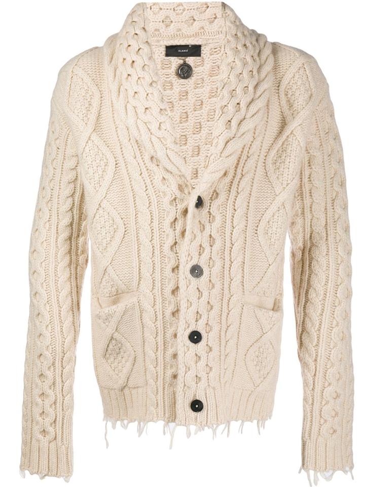 Alanui Chunky Knit Cardigan - Neutrals