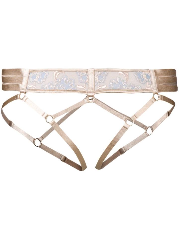 Bordelle Bondage Harness Suspenders - Neutrals