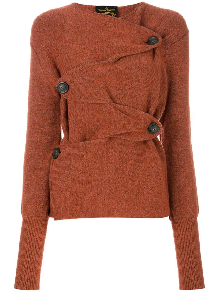 Vivienne Westwood Anglomania Wicked Rust Cardigan - Pink & Purple