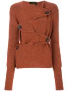 Vivienne Westwood Anglomania Wicked Rust Cardigan - Pink & Purple