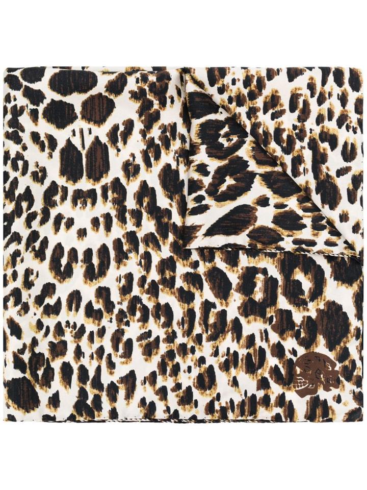 Gabriele Pasini Leopard Print Hanky - Neutrals