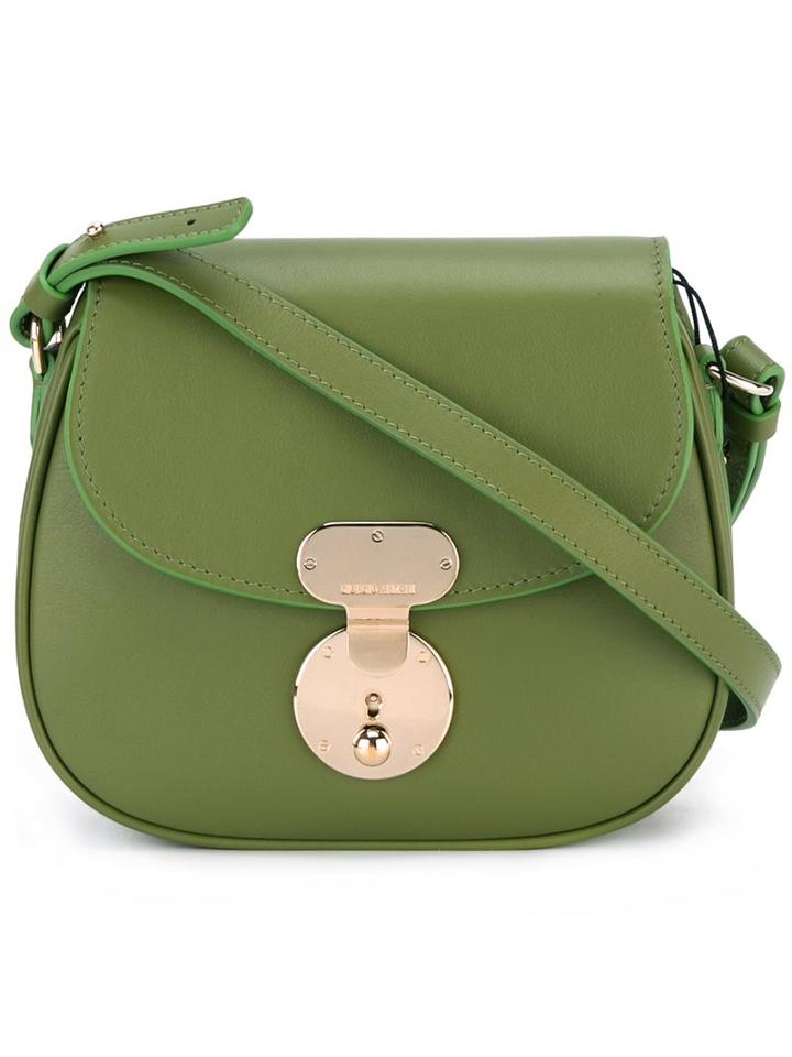 Giorgio Armani Foldover Top Crossbody Bag, Women's, Green