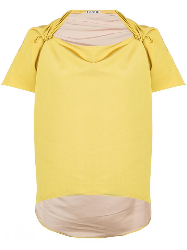 Maticevski Untrue Box Top - Yellow & Orange