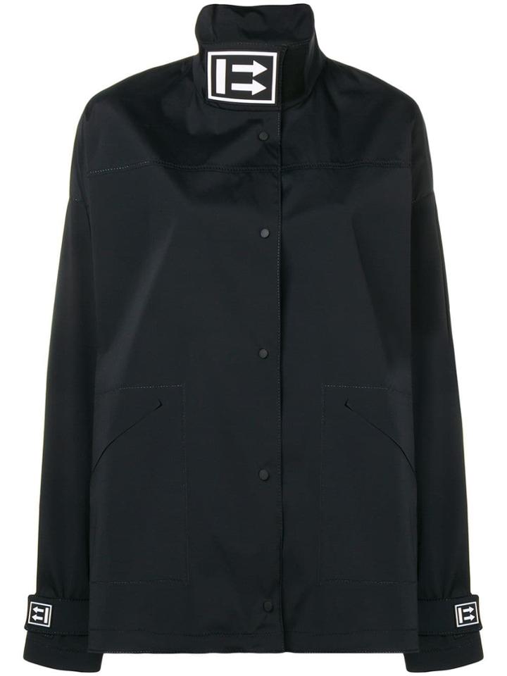 Off-white Oversized Track Coat - Black