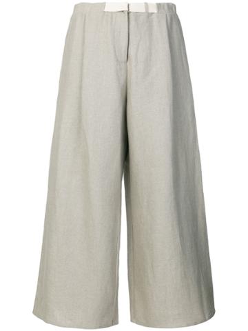 Dusan Cropped Wide-leg Trousers - Nude & Neutrals