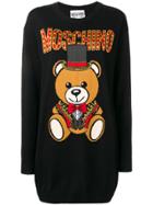 Moschino Teddy Circus Knitted Dress - Black