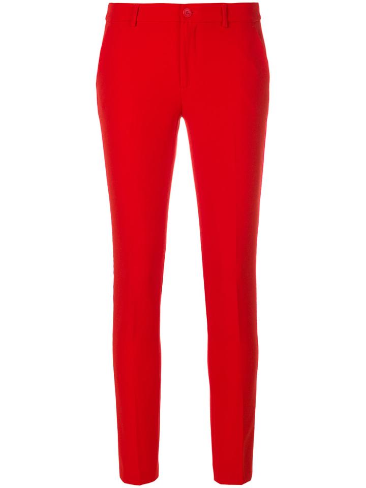 Liu Jo Skinny Fitted Trousers - Red