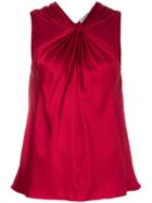 Elizabeth And James Knotted Front Tank - Red