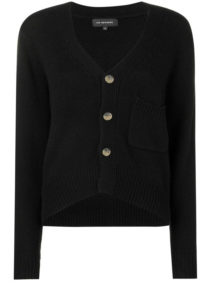 Lee Mathews Chunky Knit Cardigan - Black