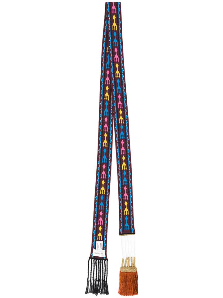 Valentino Embroidered Skinny Scarf - Multicolour
