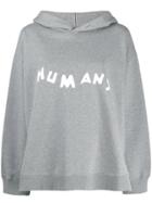 Mm6 Maison Margiela Humans Hoodie - Grey