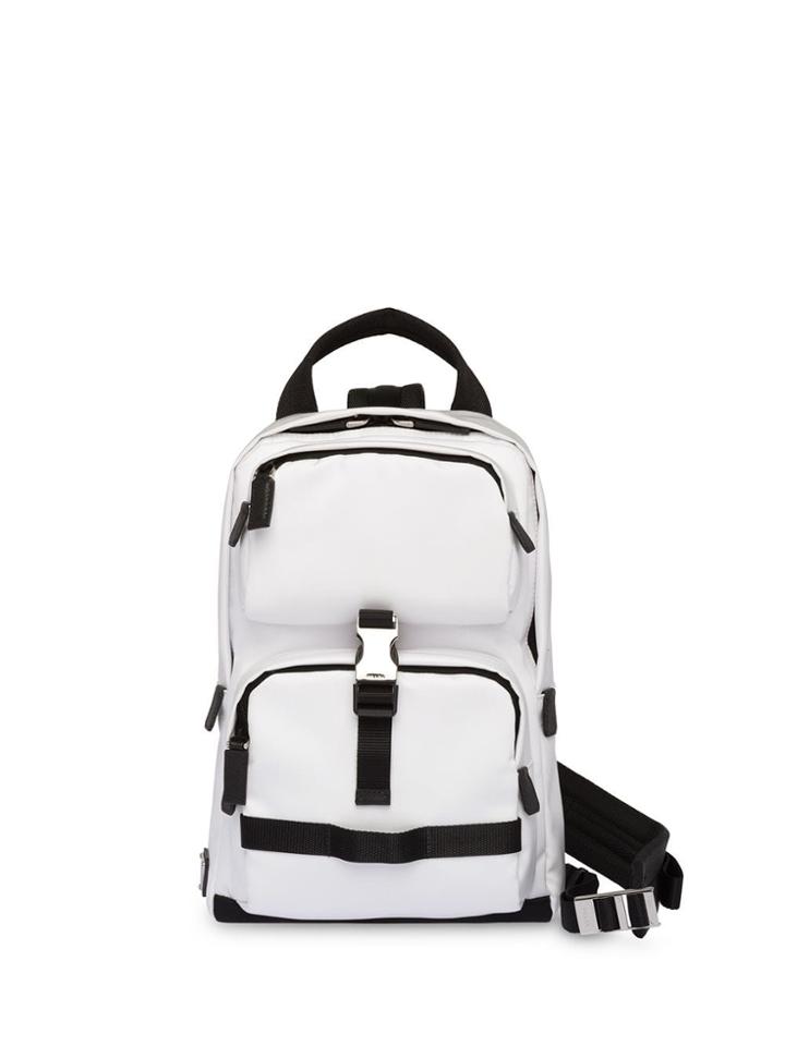 Prada Technical Fabric Backpack - White