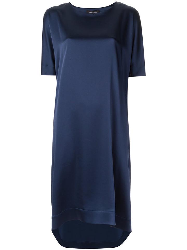 Gloria Coelho - Midi Dress - Women - Polyester/acetate - P, Blue, Polyester/acetate
