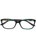 Versace Eyewear Square Frame Glasses - Black