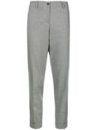 Fabiana Filippi Cuff Creased Cropped Trousers - Grey