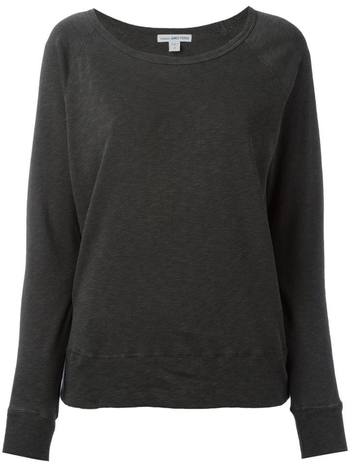 James Perse Longsleeved T-shirt, Women's, Size: Xl, Grey, Cotton