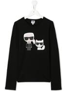 Karl Lagerfeld Kids Karl Logo T-shirt - Black