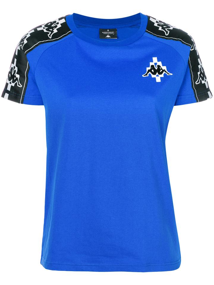 Marcelo Burlon County Of Milan Kappa Tape T-shirt - Blue