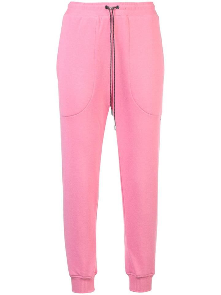Julien David Drawstring Track Pants - Pink