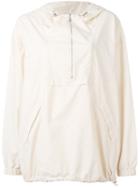 Maison Margiela Hooded Lightweight Windbreaker Jacket, Women's, Size: 42, Nude/neutrals, Polyamide/cotton/polyurethane