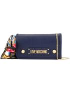 Love Moschino Scarf Detail Crossbody Bag - Blue