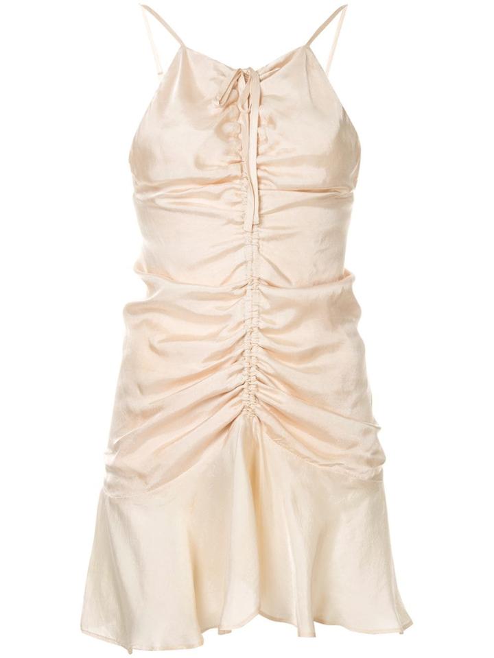 Alice Mccall Blue Moon Ruched Mini Dress - Neutrals
