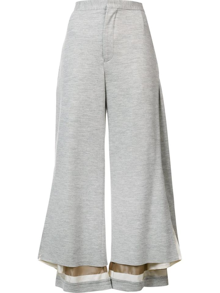 Undercover Wide Leg Cropped Pants - Grey