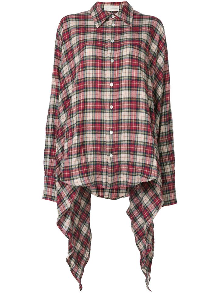 Faith Connexion Long Hem Detail Plaid Shirt - Multicolour