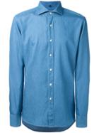 Fay Denim Shirt, Men's, Size: 41, Blue, Cotton