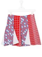 Kenzo Kids - Patchwork Skirt - Kids - Polyester/spandex/elastane/viscose - 16 Yrs, Red