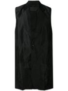 Joe Chia Longline Vest Coat - Black