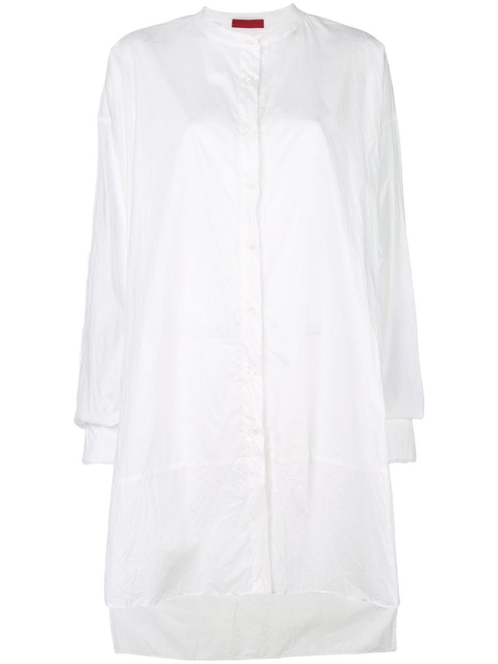 Di Liborio Oversized Band Collar Shirt - White