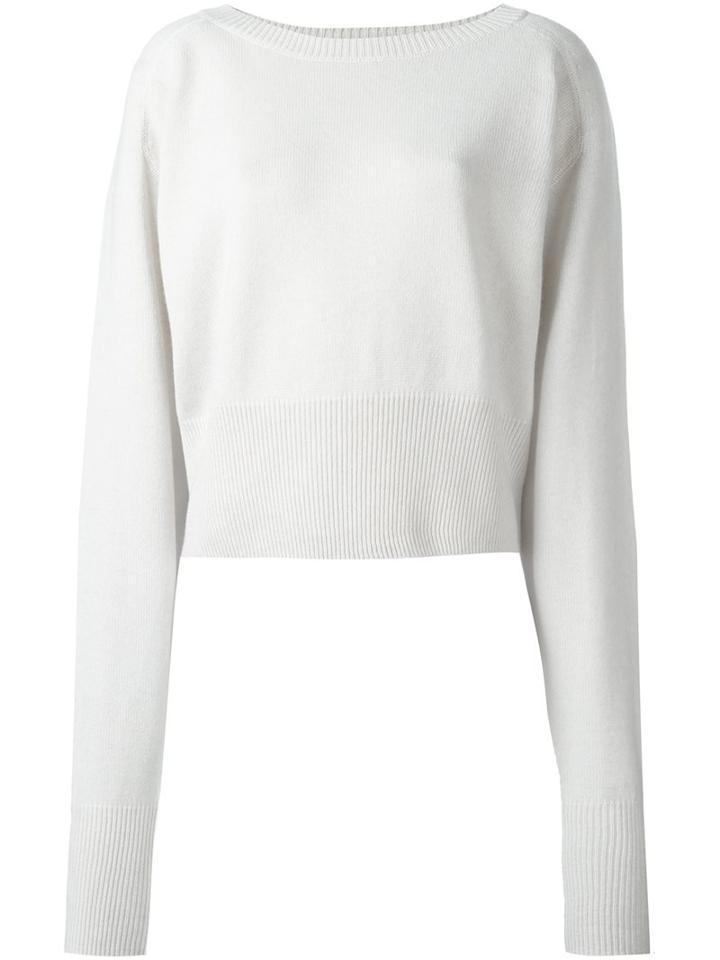 Chloé Oversized Sleeve Jumper, Women's, Size: Small, White, Cashmere