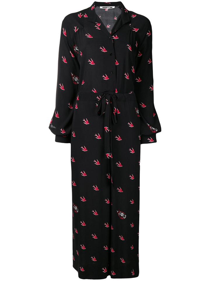 Mcq Alexander Mcqueen Drawstring Waist Jumpsuit - Black