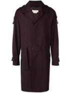 Marni Single Breasted Trenchcoat, Men's, Size: 48, Pink/purple, Cotton/polyamide