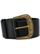 Twin-set Decorative Belt Snakeskin-effect Belt - Black