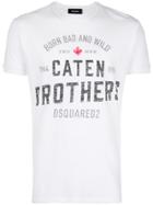 Dsquared2 Caten Brothers Print T-shirt - White