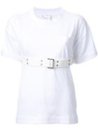 Sacai Belted T-shirt, Women's, Size: 2, White, Cotton
