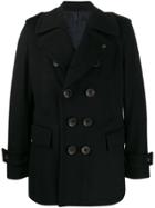 Gabriele Pasini Short Wool Peacoat - Black