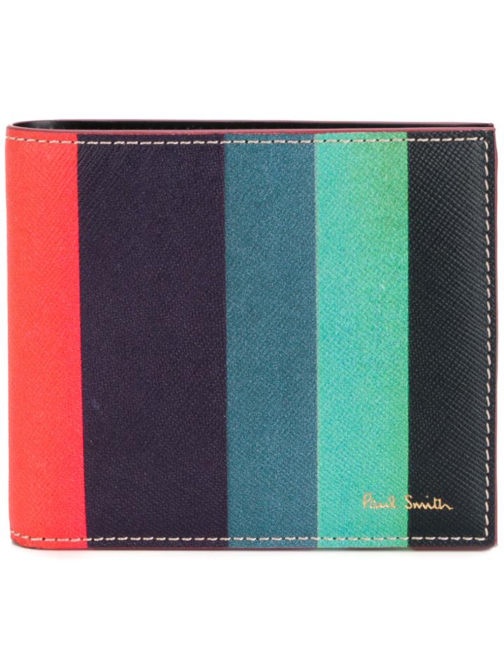 Paul Smith 'artist Stripe' Print Billfold Wallet - Multicolour