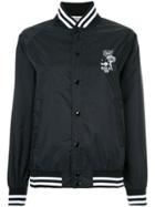 G.v.g.v.flat Printed Stadium Bomber Jacket - Black