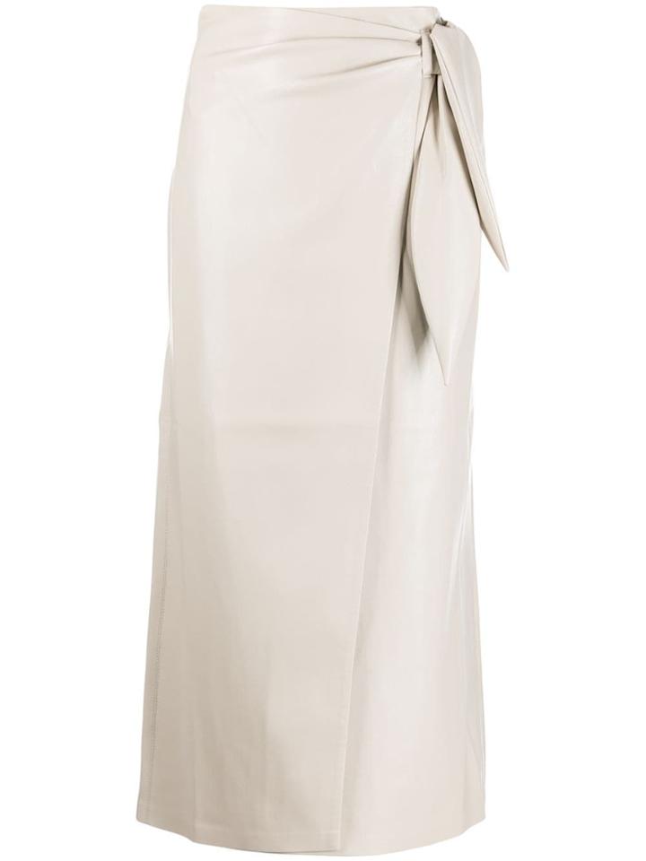 Nanushka Amas Wrap Skirt - Neutrals