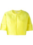 P.a.r.o.s.h. Short Sleeved Crop Length Jacket - Yellow & Orange